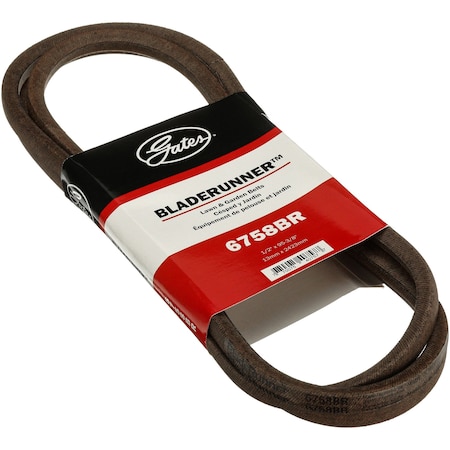 Gates 6758BR Classical V-Belt, 95.22 in Outside Length, 1/2 in Top Width, 9 millimeters Thickness 6758BR